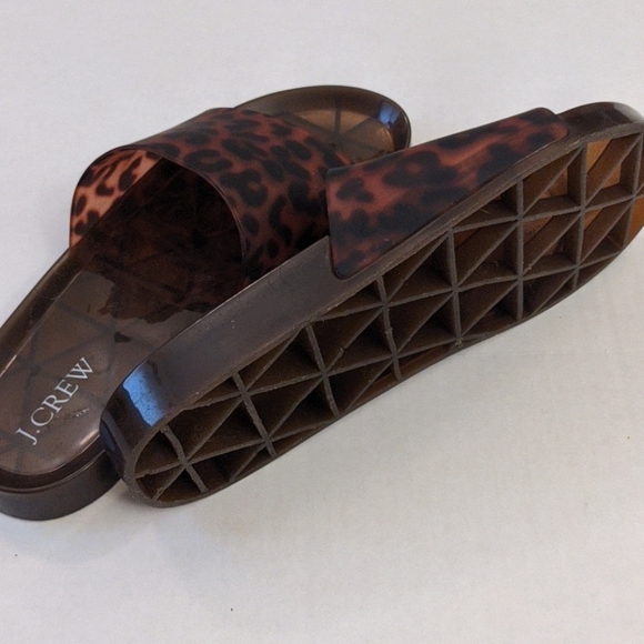 J.Crew Animal Print Rubber Slides - Picture 3 of 4